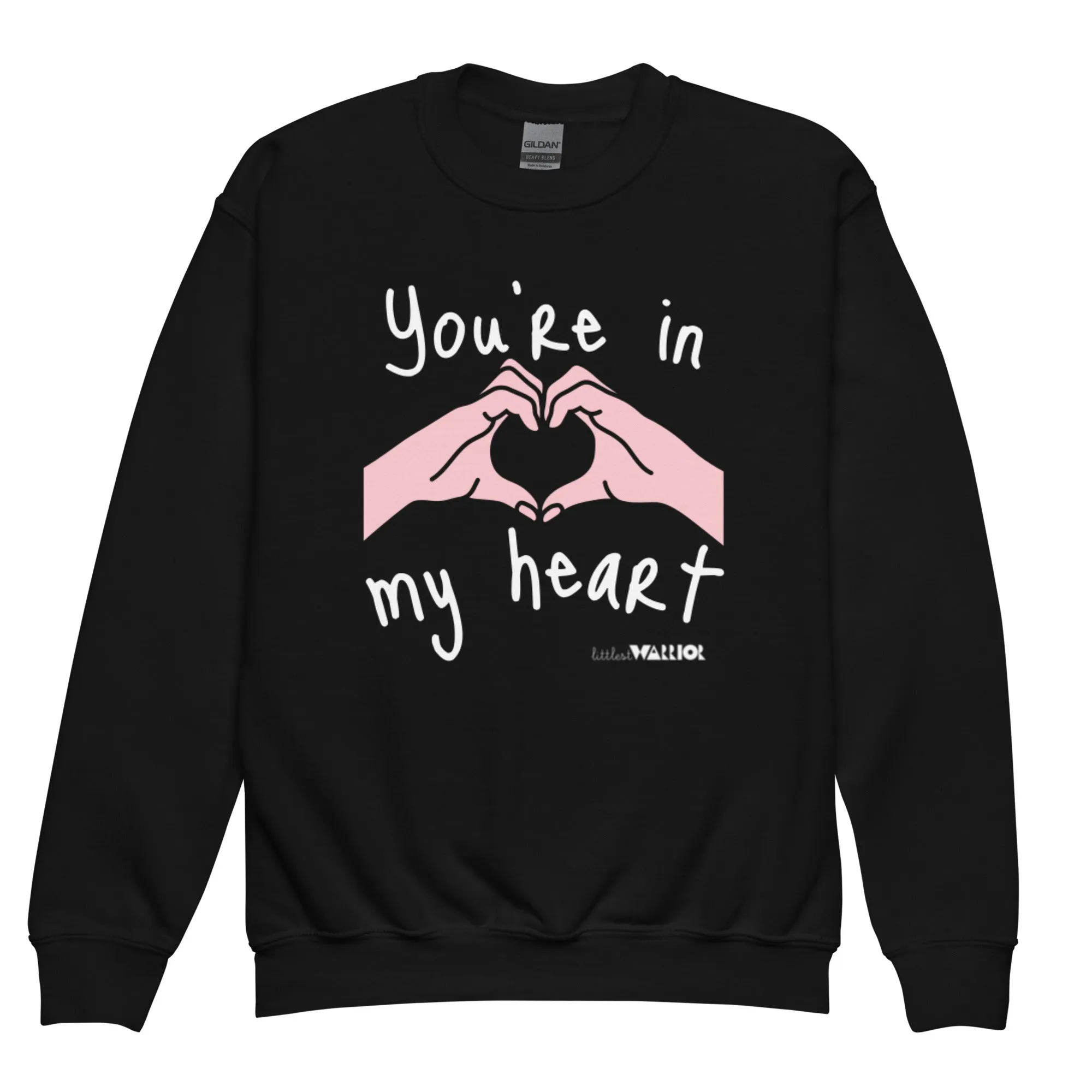 You’re in my heart Youth crewneck sweatshirt